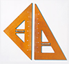 木製三角定規(2ヶ1組) 11-301