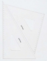 三角定規 インクエッジ・目盛付 2.5mm厚 30cm 13-424