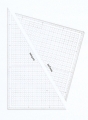 方眼三角定規 2mm厚 24cm 10mm方眼 13-603