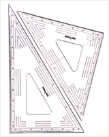 縮尺目盛付三角定規 2mm厚 24cm 13-610