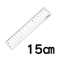 ラインスケール(罫線引き直定規) 15cm 15-015