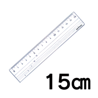 ラインスケール(罫線引き直定規) 15cm 15-015