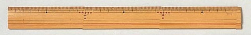 竹製直定規 溝付 30cm 15-801