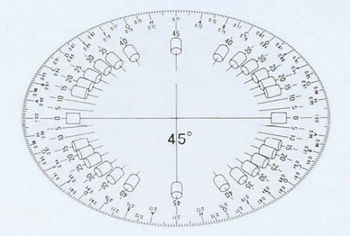 立体分度器 45゜単品 16-524