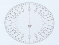 立体分度器 55゜単品 16-525