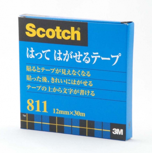 3M スコッチ(Scotch) はってはがせるテープ 12mm×30m 811-3-12