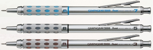 ぺんてる シャープ  PG-1017 グラフギア1000/0.7mm ブルー