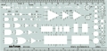 ドラパス テンプレート E404N 論理回路定規 B #31-404