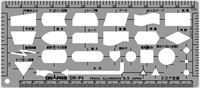 ドラパス テンプレート EDP定規 P-4S スモーク 31-641