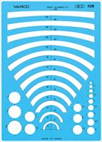 バンコ テンプレート W-2 円・円周定規