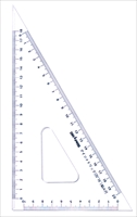 アイソメトリック三角定規 2mm厚 18cm 35-953