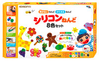 エジソンのシリコンねんど 8色セット+黒 KJT1003