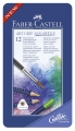 ファーバーカステル アートグリップ水彩色鉛筆 12色セット(缶入)