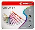 スタビロ カーブオテロパステル色鉛筆 24色セットメタルケース入り