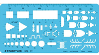 ステッドラー テンプレート 論理回路定規 ST976-111